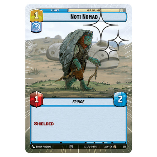 Noti Nomad card from the Star Wars Unlimited set Ashes of the Empire