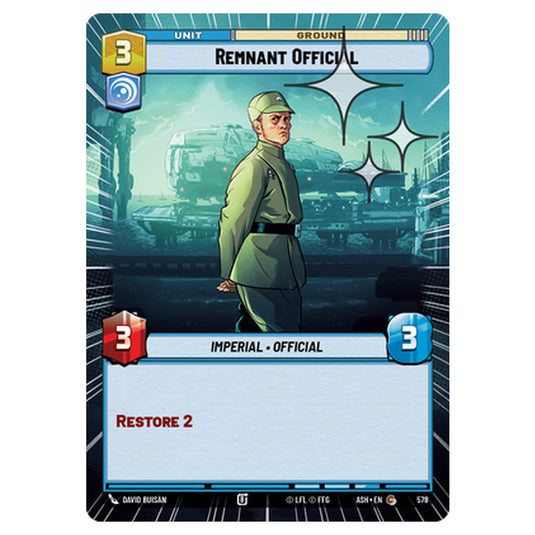 Remnant Official card from the Star Wars Unlimited set Ashes of the Empire