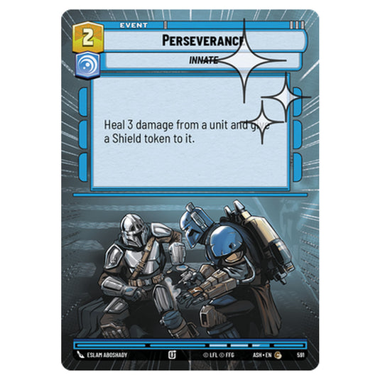 Perseverance card from the Star Wars Unlimited set Ashes of the Empire