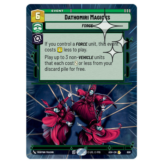Dathomiri Magicks card from the Star Wars Unlimited set Ashes of the Empire