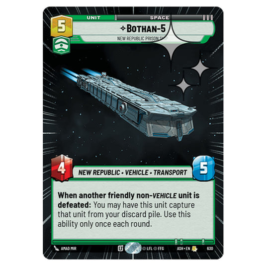 Bothan-5 card from the Star Wars Unlimited set Ashes of the Empire