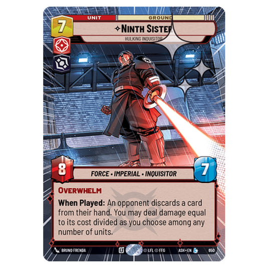 Ninth Sister card from the Star Wars Unlimited set Ashes of the Empire