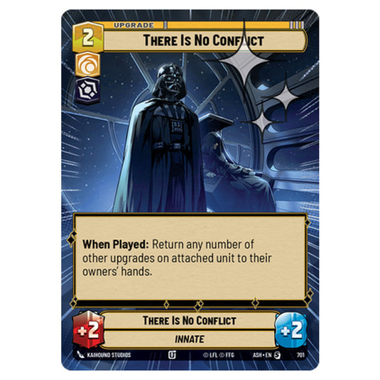 There Is No Conflict card from the Star Wars Unlimited set Ashes of the Empire