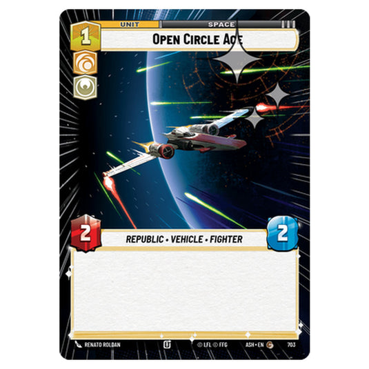 Open Circle Ace card from the Star Wars Unlimited set Ashes of the Empire