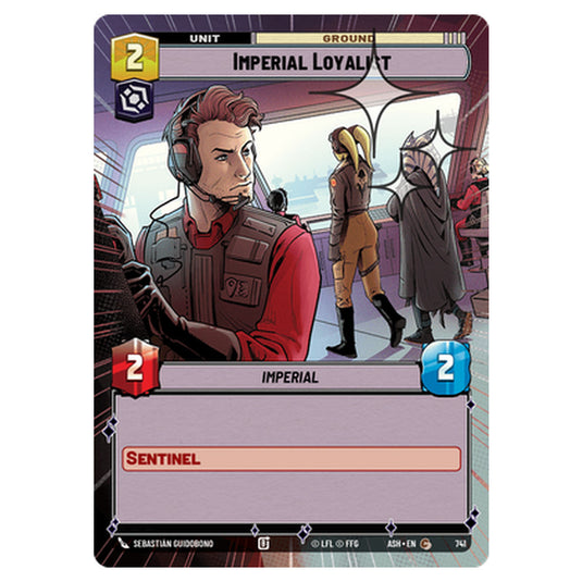 Imperial Loyalist card from the Star Wars Unlimited set Ashes of the Empire