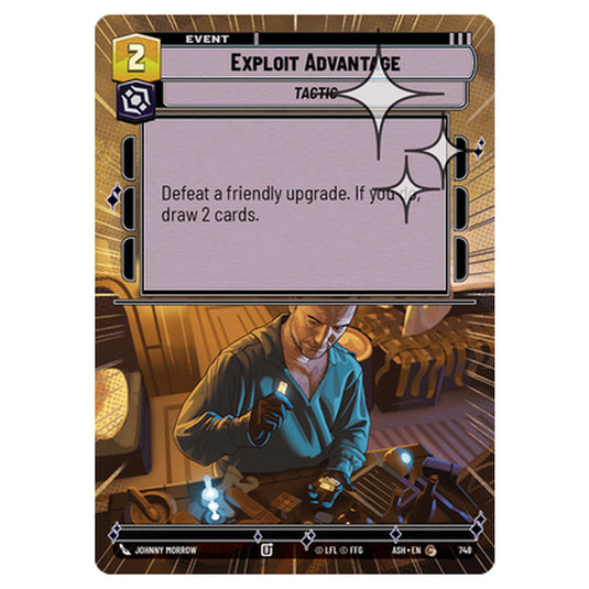 Exploit Advantage card from the Star Wars Unlimited set Ashes of the Empire