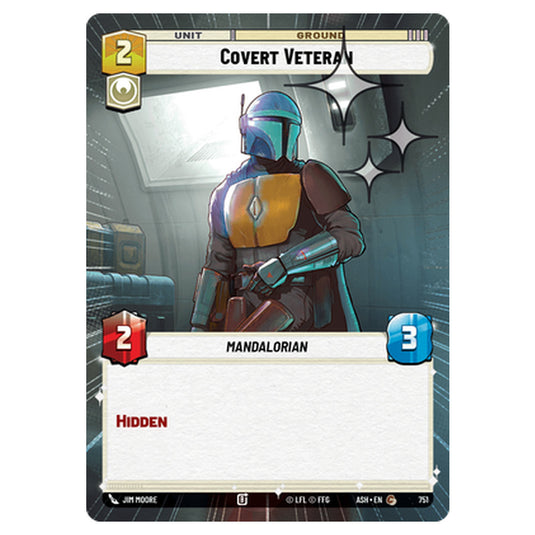 Covert Veteran card from the Star Wars Unlimited set Ashes of the Empire