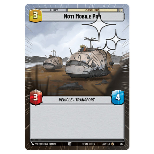 Noti Mobile Pod card from the Star Wars Unlimited set Ashes of the Empire