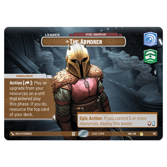 The Armorer card from the Star Wars Unlimited set Ashes of the Empire