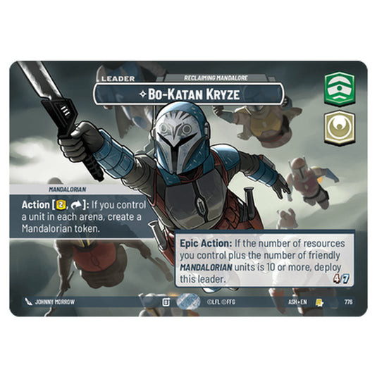 Bo-Katan Kryze card from the Star Wars Unlimited set Ashes of the Empire