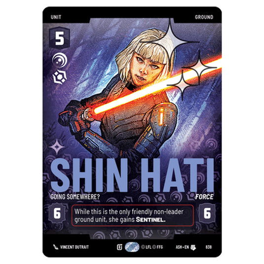 Shin Hati card from the Star Wars Unlimited set Ashes of the Empire