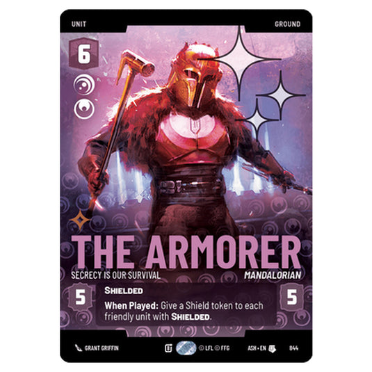 The Armorer card from the Star Wars Unlimited set Ashes of the Empire