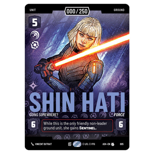 Shin Hati card from the Star Wars Unlimited set Ashes of the Empire