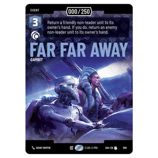 Far Far Away card from the Star Wars Unlimited set Ashes of the Empire