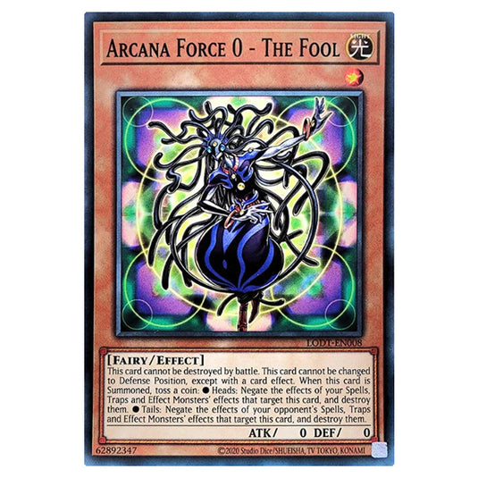 Yu-Gi-Oh! - Light of Destruction (2024 Reprint) - Arcana Force 0 - The Fool (Common) LODT-EN008