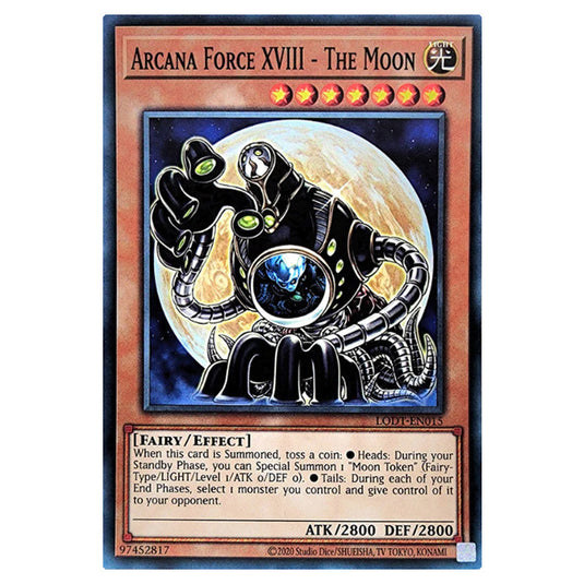 Yu-Gi-Oh! - Light of Destruction (2024 Reprint) - Arcana Force XVIII - The Moon (Common) LODT-EN015