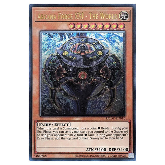 Yu-Gi-Oh! - Light of Destruction (2024 Reprint) - Arcana Force XXI - The World (Ultimate Rare) LODT-EN016a