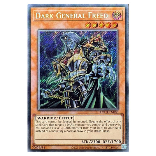 Yu-Gi-Oh! - Light of Destruction (2024 Reprint) - Dark General Freed (Secret Rare) LODT-EN083