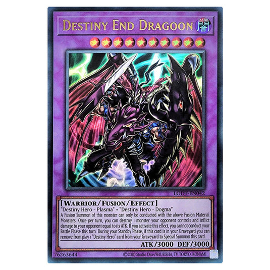 Yu-Gi-Oh! - Light of Destruction (2024 Reprint) - Destiny End Dragoon (Ultra Rare) LODT-EN042