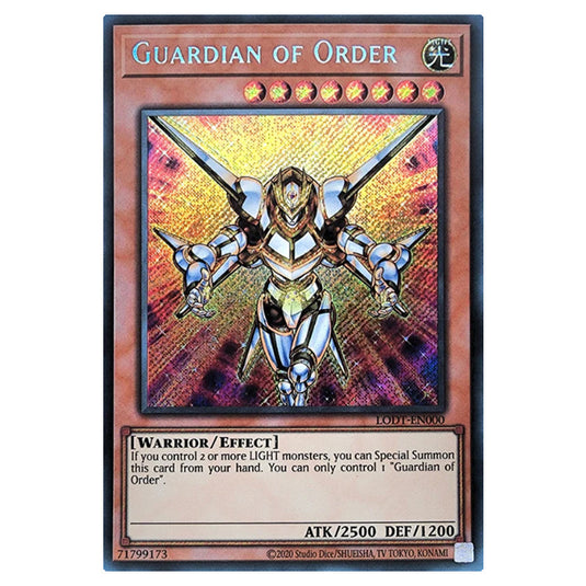 Yu-Gi-Oh! - Light of Destruction (2024 Reprint) - Guardian of Order (Secret Rare) LODT-EN000