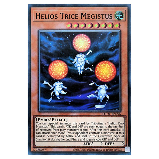 Yu-Gi-Oh! - Light of Destruction (2024 Reprint) - Helios Trice Megistus (Super Rare) LODT-EN095
