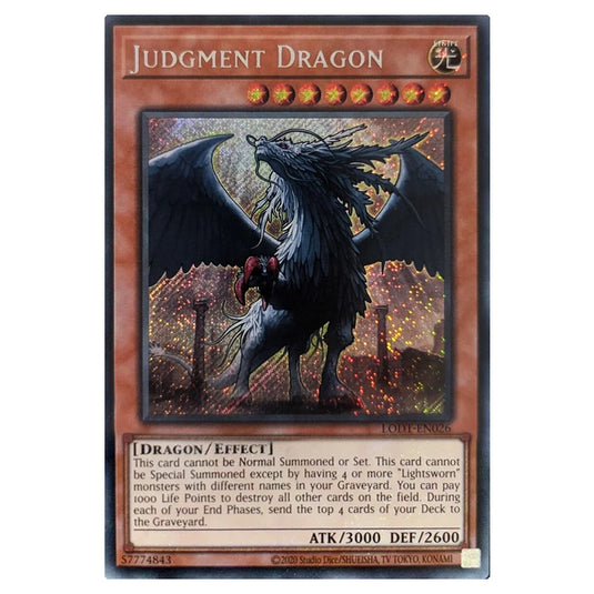 Yu-Gi-Oh! - Light of Destruction (2024 Reprint) - Judgment Dragon (Secret Rare) LODT-EN026