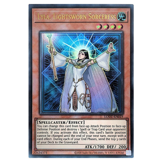 Yu-Gi-Oh! - Light of Destruction (2024 Reprint) - Lyla, Lightsworn Sorceress (Ultra Rare) LODT-EN019