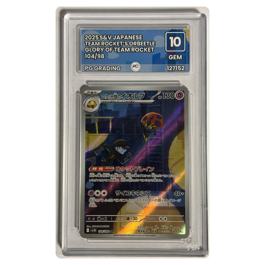 Pokemon - Glory of Team Rocket - Team Rocket's Orbeetle 104/098 - Japanese - PG 10 GEM MINT