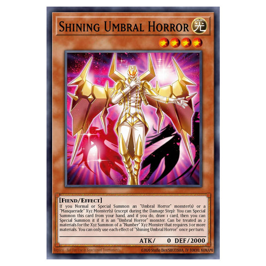 Shining Umbral Horror BETB-EN005 card from the Yu-Gi-Oh! set Beyond the Brave