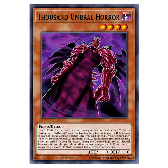 Thousand Umbral Horror BETB-EN008 card from the Yu-Gi-Oh! set Beyond the Brave