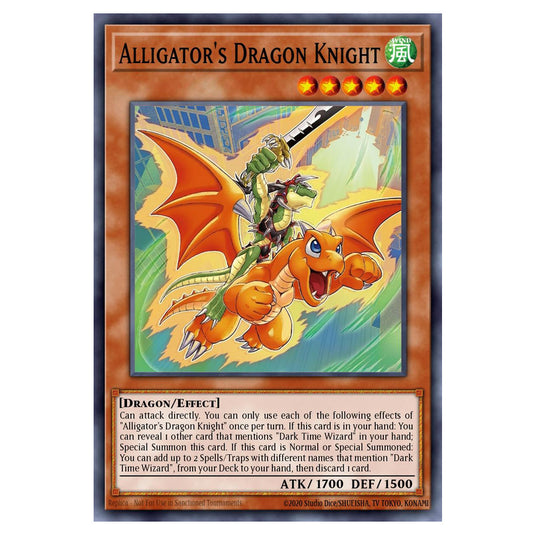 Alligator's Dragon Knight BETB-EN002 card from the Yu-Gi-Oh! set Beyond the Brave