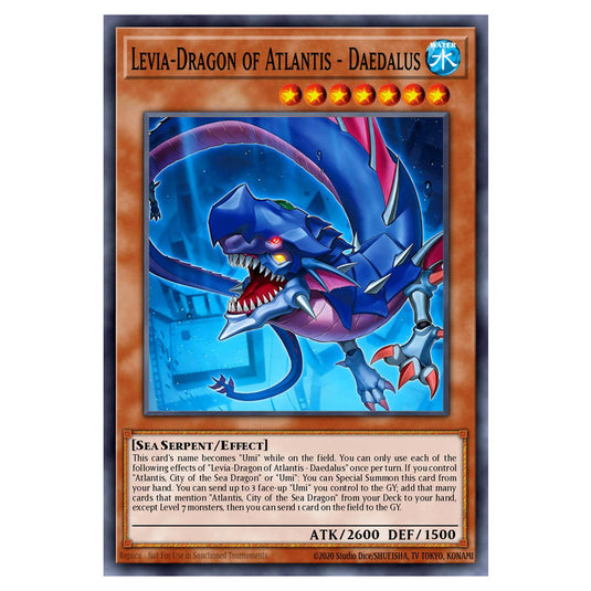 Levia-Dragon of Atlantis - Daedalus BETB-EN013-SCR card from the Yu-Gi-Oh! set Beyond the Brave