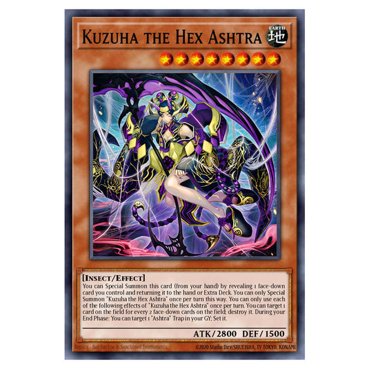 Kuzuha the Hex Ashtra BETB-EN010 card from the Yu-Gi-Oh! set Beyond the Brave