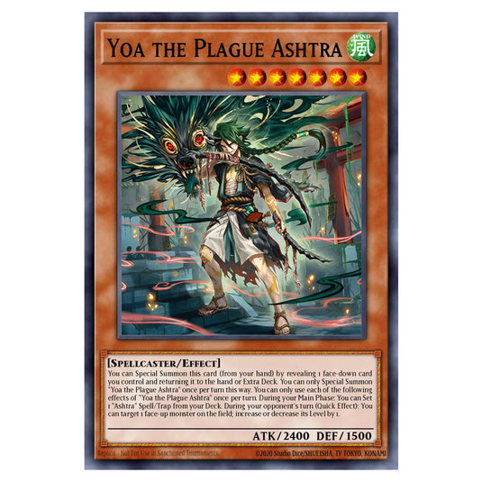 Yoa the Plague Ashtra BETB-EN011 card from the Yu-Gi-Oh! set Beyond the Brave