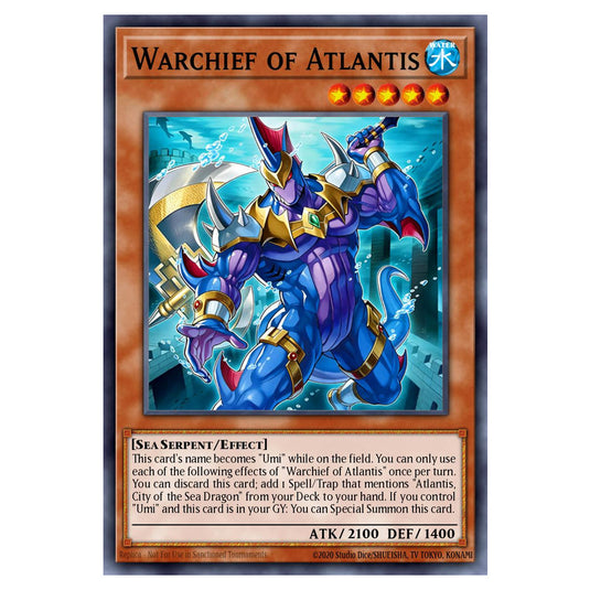 Warchief of Atlantis BETB-EN014 card from the Yu-Gi-Oh! set Beyond the Brave