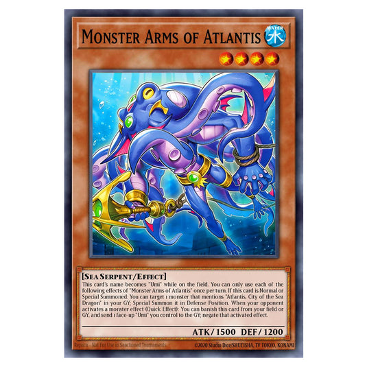 Monster Arms of Atlantis BETB-EN015 card from the Yu-Gi-Oh! set Beyond the Brave