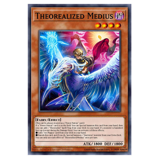 Theorealized Medius BETB-EN017-SCR card from the Yu-Gi-Oh! set Beyond the Brave