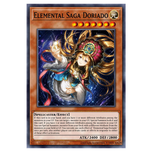 Elemental Saga Doriado BETB-EN028-SCR card from the Yu-Gi-Oh! set Beyond the Brave