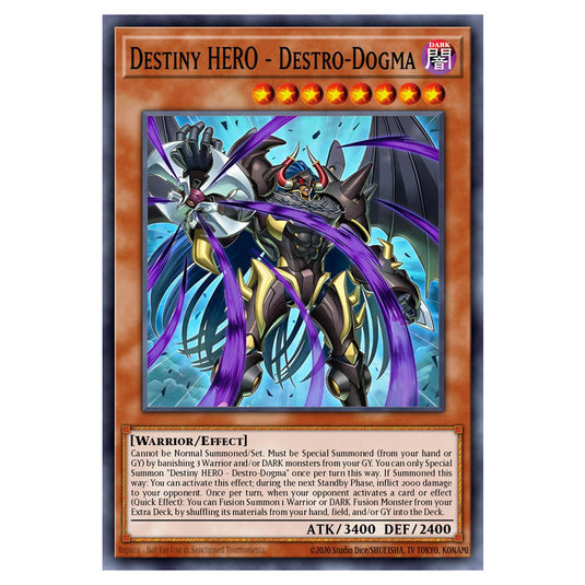 Destiny HERO - Destro-Dogma BETB-EN021-SR card from the Yu-Gi-Oh! set Beyond the Brave