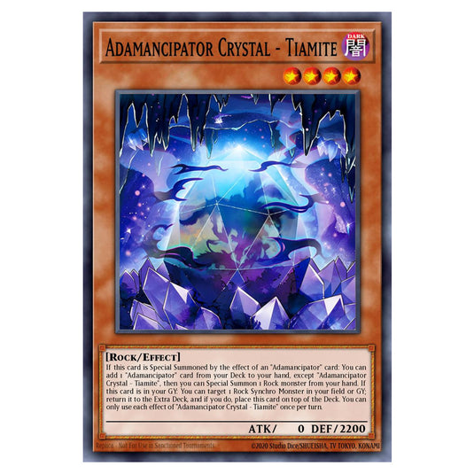 Adamancipator Crystal - Tiamite BETB-EN025 card from the Yu-Gi-Oh! set Beyond the Brave
