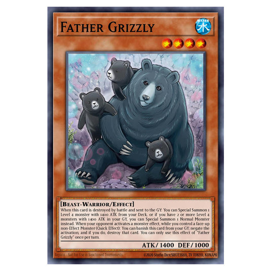 Father Grizzly BETB-EN032 card from the Yu-Gi-Oh! set Beyond the Brave