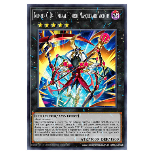 Number C104: Umbral Horror Masquerade Victory BETB-EN043 card from the Yu-Gi-Oh! set Beyond the Brave
