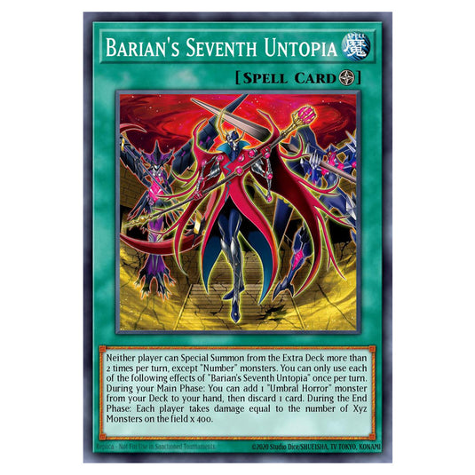 Barian's Seventh Untopia BETB-EN055 card from the Yu-Gi-Oh! set Beyond the Brave