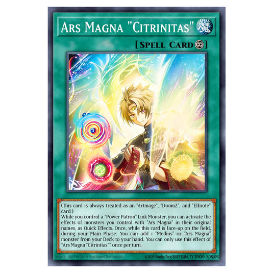 Ars Magna "Citrinitas" BETB-EN061 card from the Yu-Gi-Oh! set Beyond the Brave