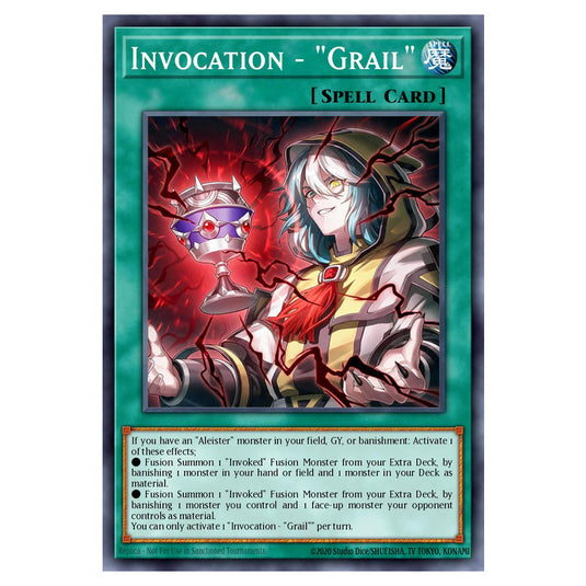 Invocation - "Grail" BETB-EN067 card from the Yu-Gi-Oh! set Beyond the Brave