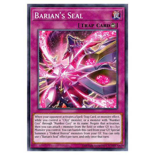 Barian's Seal BETB-EN072 card from the Yu-Gi-Oh! set Beyond the Brave
