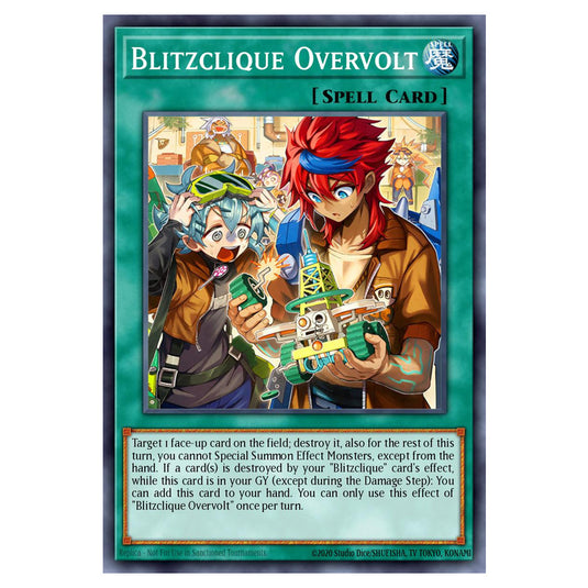 Blitzclique Overvolt BETB-EN066 card from the Yu-Gi-Oh! set Beyond the Brave