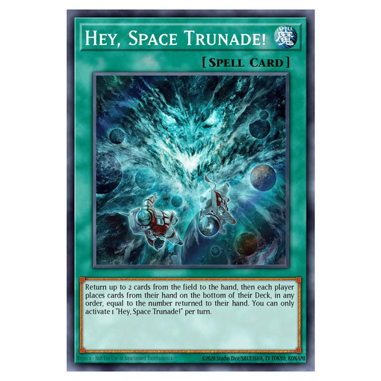 Hey, Space Trunade! BETB-EN068-SCR card from the Yu-Gi-Oh! set Beyond the Brave