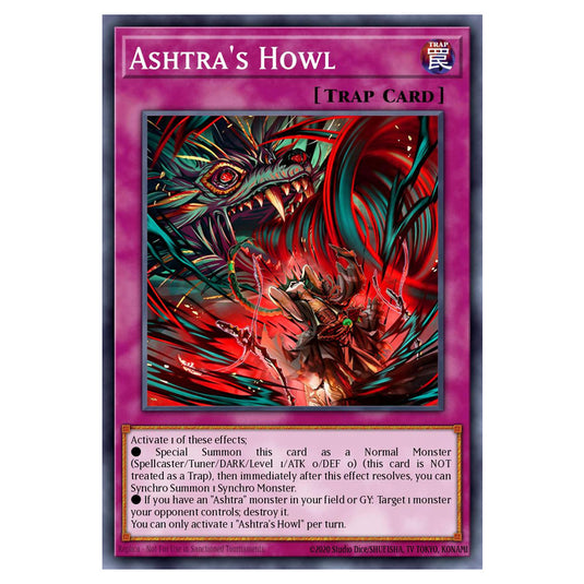 Ashtra's Howl BETB-EN074 card from the Yu-Gi-Oh! set Beyond the Brave