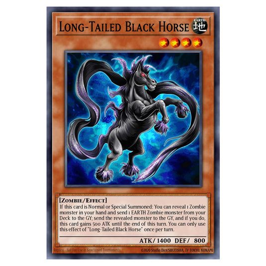 Long-Tailed Black Horse BETB-EN097 card from the Yu-Gi-Oh! set Beyond the Brave